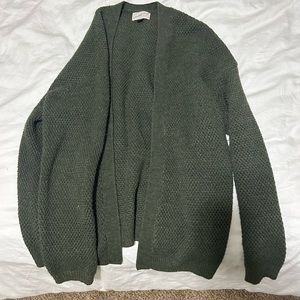 Green cardigan